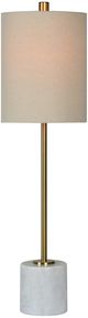 Forty West Zola Gold/White Buffet Lamp-1