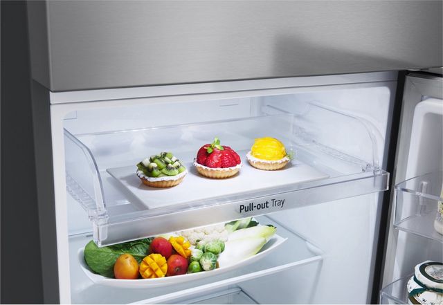 LG 11.1 Cu. Ft. Stainless Steel Look Counter Depth Top Freezer Refrigerator-10