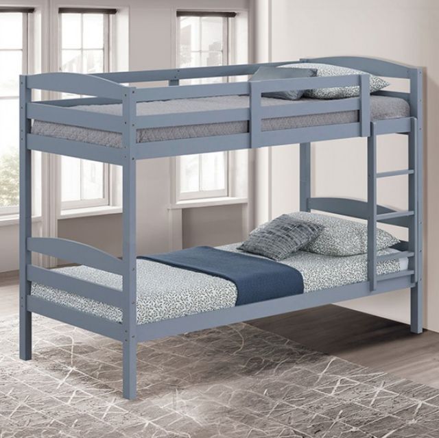 Furniture of America® Finsbury Gray Twin/Twin Bunk Bed-1