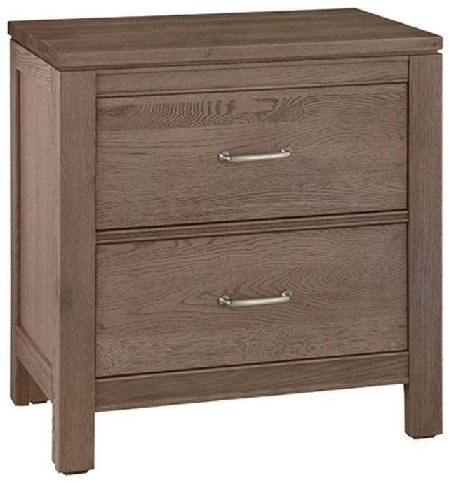 Vaughan-Bassett Tide & Timber Gray Oak 2-Drawer Nightstand-0