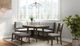 Bernards Dorval Brown/Gray Bench with Back-3
