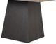 Furniture of America® Broager 5-Piece Rustic Oak Square Dining Table Set with Dark Walnut Base and White Swivel Chairs-5