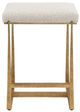 Uttermost® Midas Antique Gold/Driftwood Counter Stool-3
