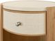 Bassett® Furniture Newbury Parchment Gesso Open Front End Table with Natural Base-5
