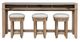 Liberty Furniture Millstone 4-Piece Nutmeg Console Bar Table Set-2