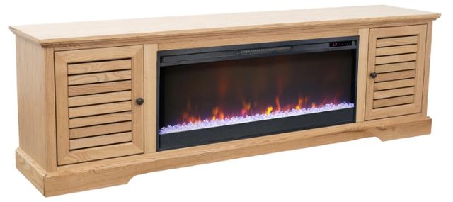 Legends Home Topanga Natural 83" Fireplace TV Stand-0