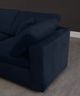 Meridian Furniture Cozy 4-Piece Navy Velvet Cloud Modular Sectional-3