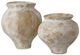 Currey & Company Monte Carlo 2-Piece Antique White/Light Brown Vase Set-0
