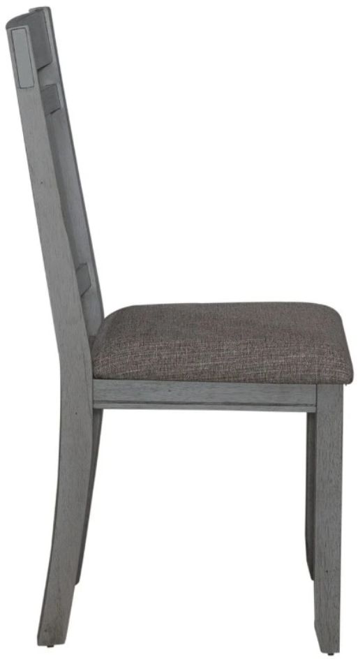 Liberty Furniture Newport Gray/Smokey Gray Splat Back Side Chair-3