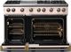 Viking® 5 Series 48" Blush Pro Style Gas (NG) Range with Brushed Brass Trim-1