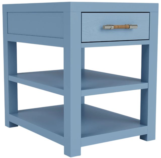 Riverside Furniture Rosalie Cabana Blue Chairside Table-0
