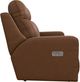 La-Z-Boy® Emmons Oak Leather Power Reclining Loveseat with Headrest and Lumbar-3
