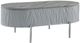 ACME Furniture Yukino Gray Coffee Table with Chrome Base-0