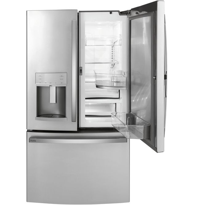 GE Profile™ 36 in. 22.1 Cu. Ft. Fingerprint Resistant Stainless Steel Counter Depth French Door Refrigerator-2
