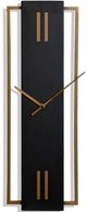 StyleCraft Slim Time Black/Brown Wall Clock-0