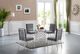 Meridian Furniture Opal Gray/Chrome Velvet Dining Chair-4
