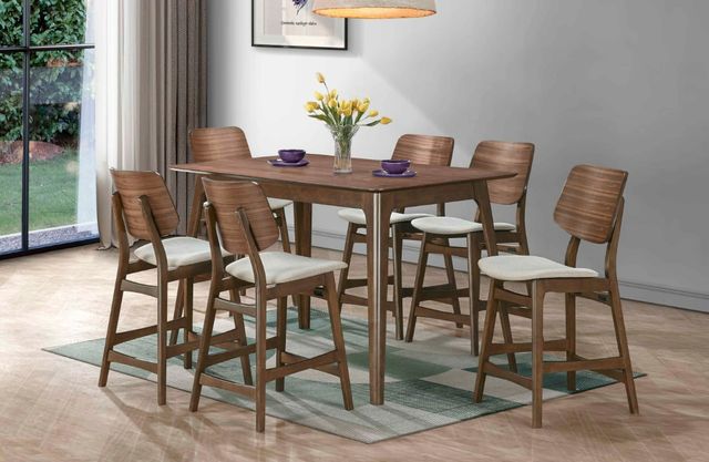 New Classic® Home Furnishings Oscar Walnut Counter Height Table-1