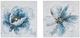Olliix by Madison Park Gleaming Blue Florals 2 Piece Blue Printed Canvas Set-0