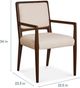 Bassett® Furniture Copenhagen Espresso/Parchment Upholstered Dining Chair-3