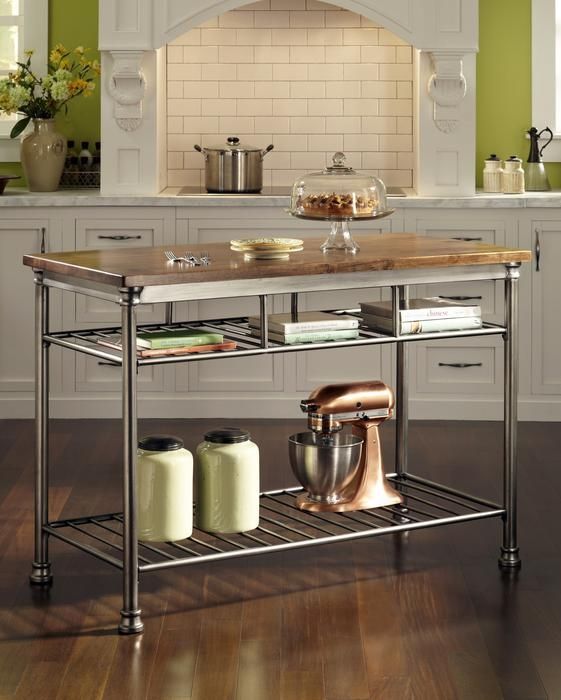 homestyles® Orleans Dark Gray/Vintage Caramel Kitchen Island-2