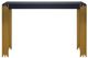 New Classic® Home Furnishings Empire Black Console Table with Gold Base-2