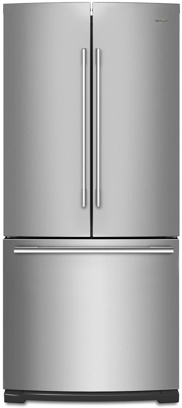 Whirlpool® 19.7 Cu. Ft. French Door Refrigerator-Fingerprint Resistant Stainless Steel-0
