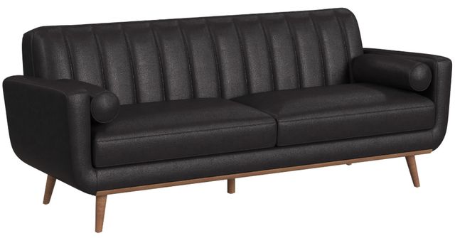 Elements International Horizon Pebble Dark Gray Sofa-0