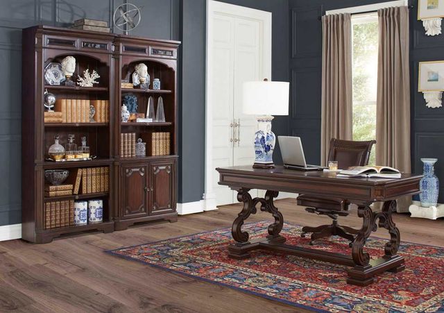 Aspenhome® Sheffield Warm Rubbed Brown Office Arm Chair-2