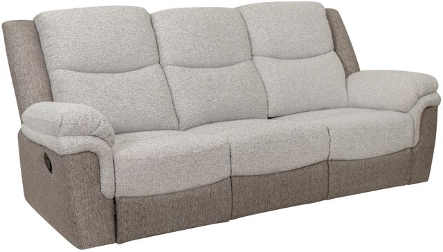 Powell® Withers Beige/Brown Manual Reclining Sofa-0