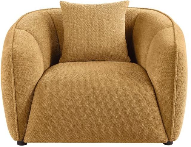 Coaster® Aleisha Mustard Yellow Upholstered Accent Chair-3