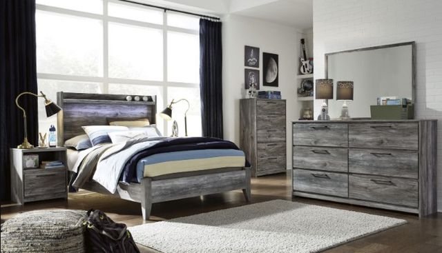 Signature Design by Ashley® Baystorm 2-Piece Gray Full Panel Bed Set-3