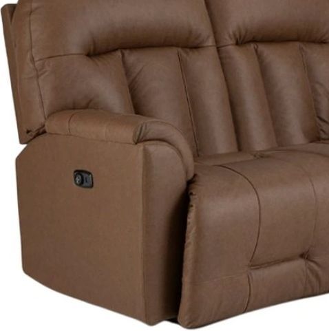Best® Home Furnishings Customizable Suitably Leather Power Reclining Space Saver Loveseat-1