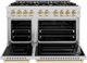 ZLINE Classic Autograph Edition 48" Stainless Steel Pro Style Dual Fuel Range with Polished Gold Accents-1