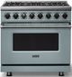 Viking® 7 Series 36" November Sky Pro Style Dual Fuel Range-0