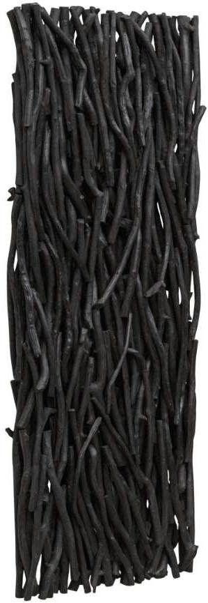 Uttermost® Gathered Teak Black Wall Panel
