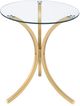 Coaster® Eloise Glass Top Side Table with Gold Metal Base-1