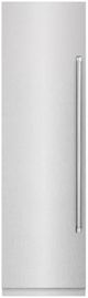 ZLINE 24 in. 12.4 Cu. Ft. Column Freezer in Satin Stainless Steel with Graphite Gray Interior-0