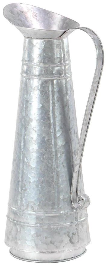 Deco Marche Silver Watering Can Planter-2