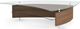 BDI Fin™ 1106 Glass Top Coffee Table with Natural Walnut Base-0