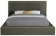 Meridian Furniture Dorian Green King Upholstered Panel Bed-1