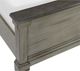 Mazin Furniture Weaver Antique Gray/Coffee King Panel Bed-2