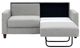 Luonto® Furniture Nico Gray Queen Loveseat Sleeper-0