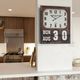 YHD Rusted Red/White Wall Clock-1