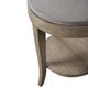 Uttermost® Deka Gray Side Table with Natural Brown Base-4