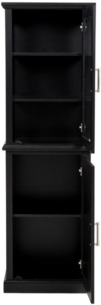 Linon Scarsdale Black Tall Cabinet-4