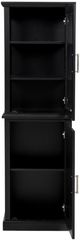 Linon Scarsdale Black Tall Cabinet-4