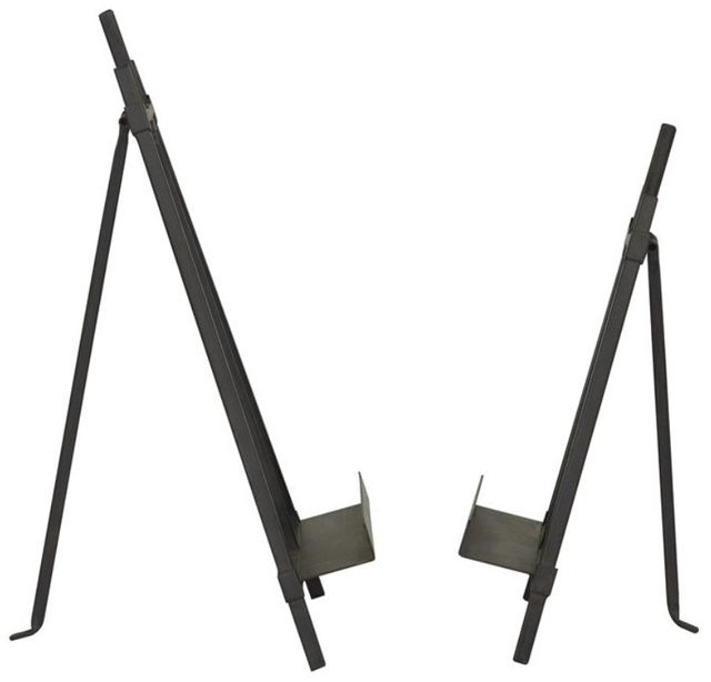 Deco Marche 2-Piece Black Display Easel with Foldable Stand Set-1