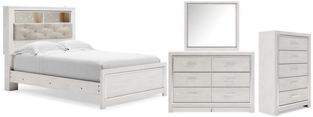 Signature Design by Ashley® Altyra 4-Piece White Full Bookcase Bed Set-0