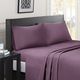 Olliix by Madison Park Essentials Purple Queen Micro Splendor Ultra Soft Wrinkle Free Microfiber Sheet Set-3