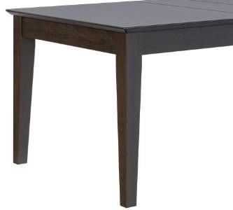 Country View Woodworking Customizable Gardiner Cherry Top 38" Dining Table with 2-Leaves and Brown Maple Base-1